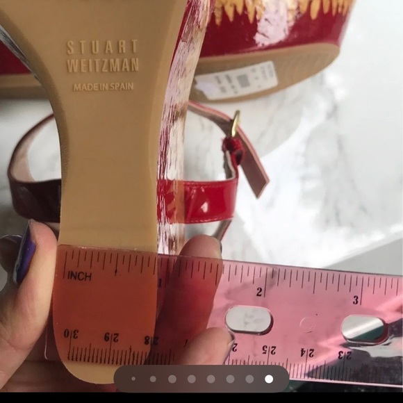 Stuart Weitzman wedge sling sandals - Picture 6 of 10